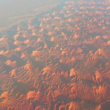 Sahara desert seen from the flight between Buenos Aires and Frankfurt